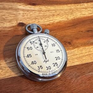 Vintage USSR AGAT Mechanical Stopwatch Chronograph Sports Timer Retro Aesthetic